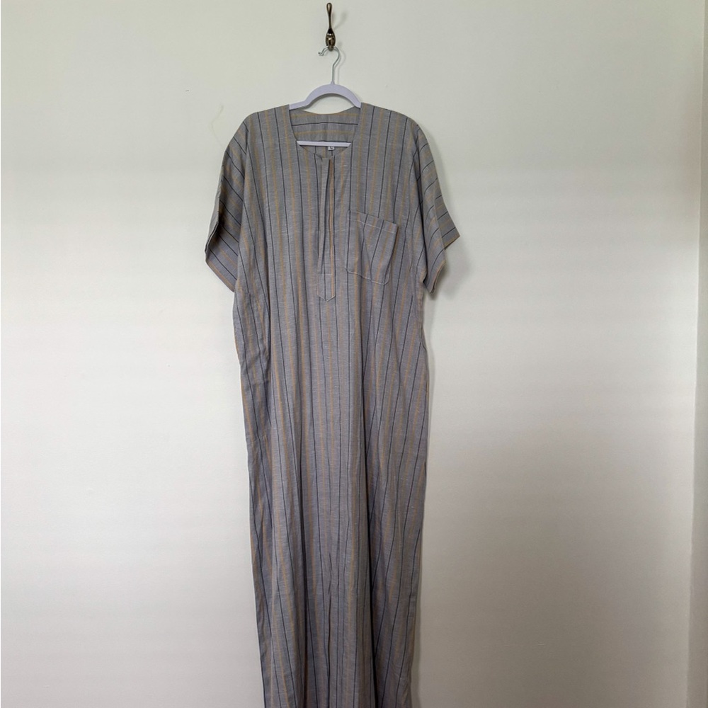 Vintage Striped Maxi Dress